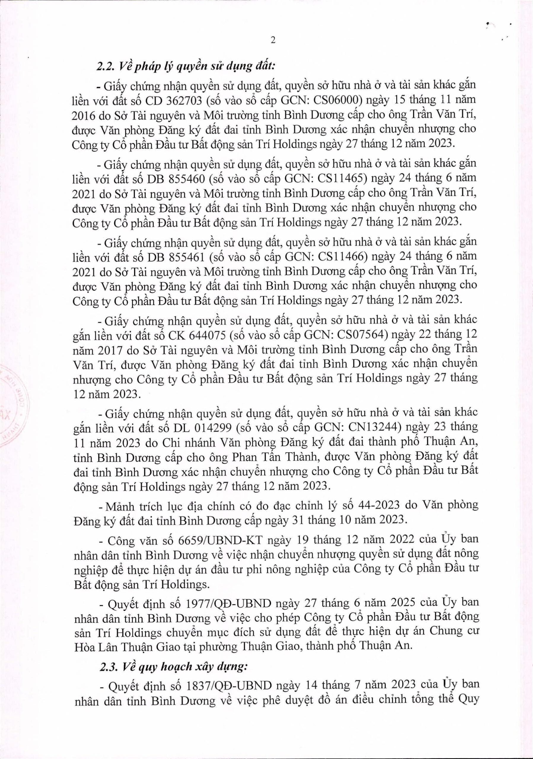 Pháp lý dự án